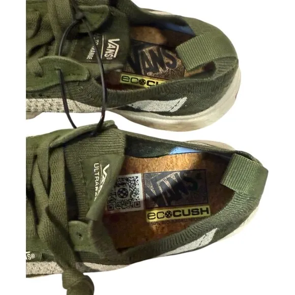 Vans Ultrarange Shoes Green And White With EC Cush Great For Everyday And Work