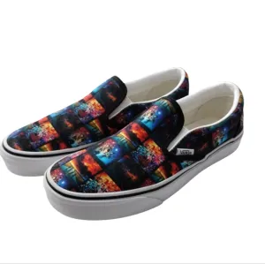 Vans Unisex Stranger Things Customs Classic Slip-on Skater Grungecore Mens 7 /W8