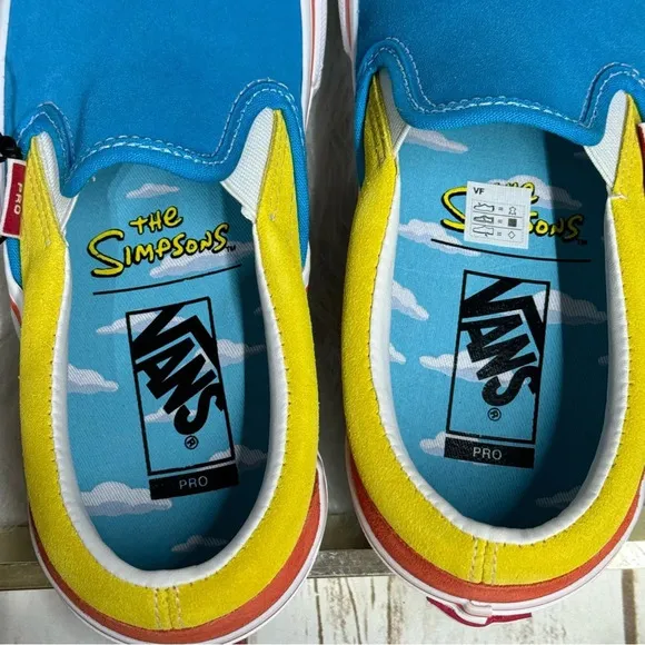 VANS x The Simpsons BART Slip-on Pro Sneakers Shoes New with box