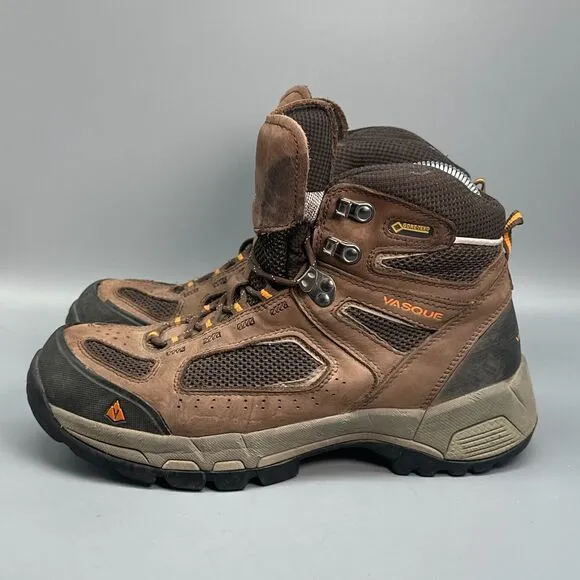 Vasque Breeze 2.0 GTX Hiking Boot Men's 9 Brown Leather Ankle Lace Up Waterproof