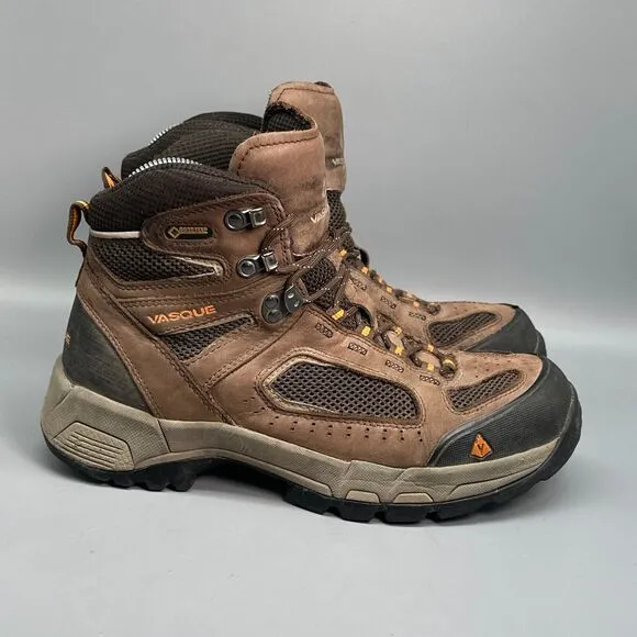 Vasque Breeze 2.0 GTX Hiking Boot Men's 9 Brown Leather Ankle Lace Up Waterproof