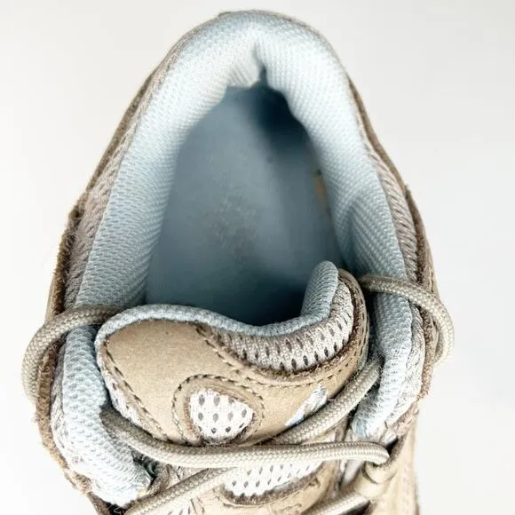 Vasque Breeze Low VST Leather Vibram Hiking Sneakers Shoes Tan Grey Blue 8.5