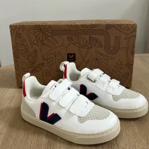 Veja Kids Boy V-10 Navy Velcro Sneakers 13.5 1 Euro 31 32