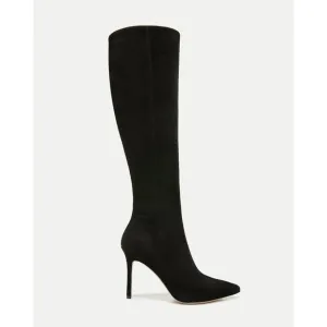 Veronica Beard Lisa Knee High Boots in Black Suede 8.5 Womens Tall Shaft Booties