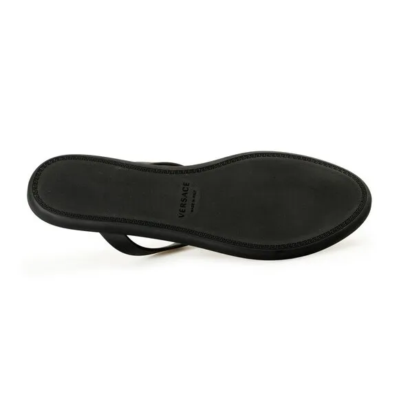Versace Women's Gold Medusa Head Rubber Sandals Flip Flop Shoes US 5 IT 35
