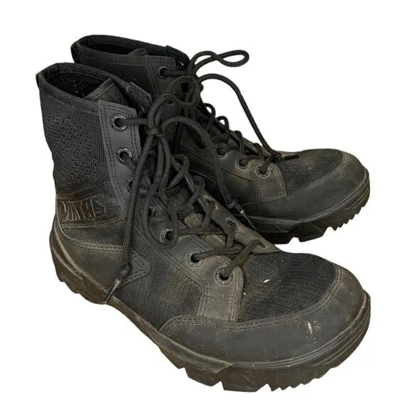 Viktos Johnny Combat Mens Black Vented Boots Mens Size 8.5 US SuperFeet