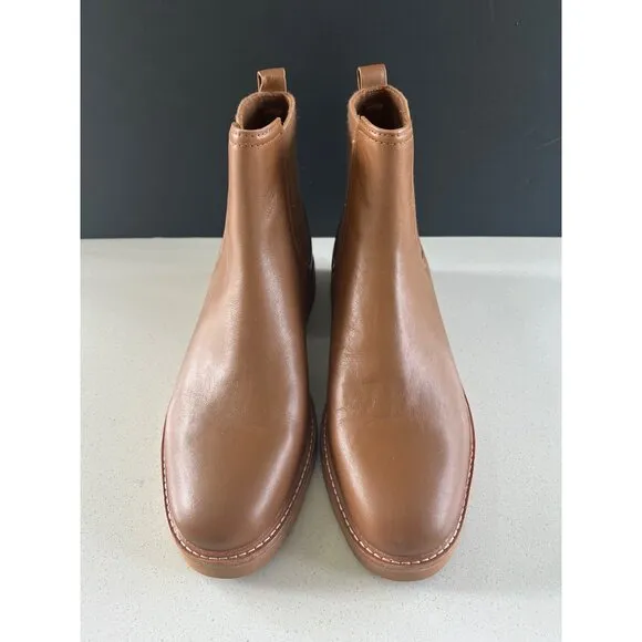 Vince Rue women's Chelsea Tan leather Ankle Boots 10