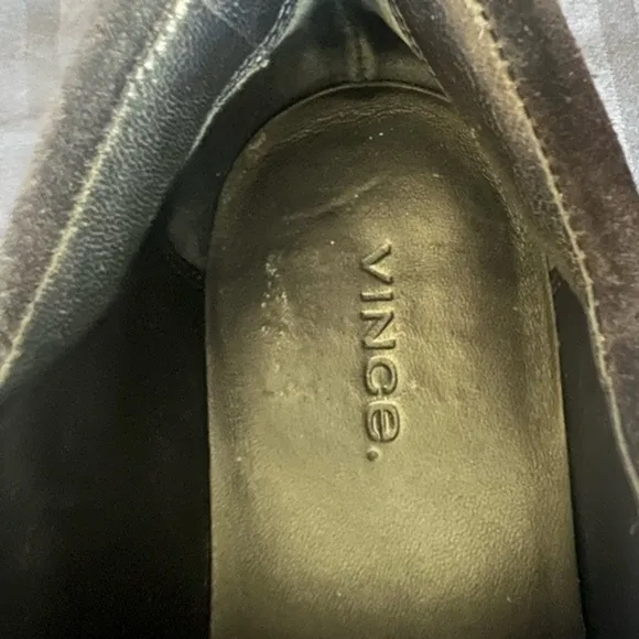 Vince Women Cantara Suede Slip-OnSneakers Dk Navy Blue Shoes Ribbed