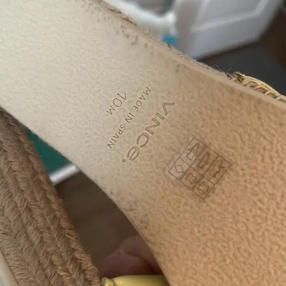 Vince Women's Jesse Slide Espadrille Sandals Shoes palelemon