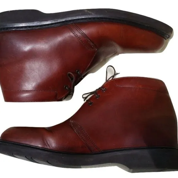 VINTAGE BARRIE LTD. British Tan Brown ANKLE BOOTS 7 1/2 EE 7.5 EE