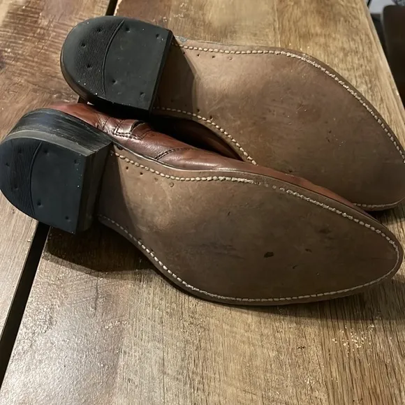 Vintage Brown Soft Leather Western boots men’s size 11