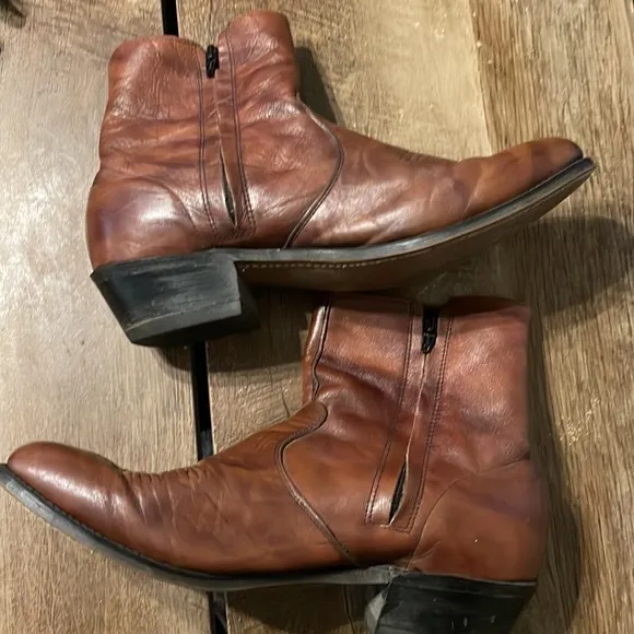 Vintage Brown Soft Leather Western boots men’s size 11