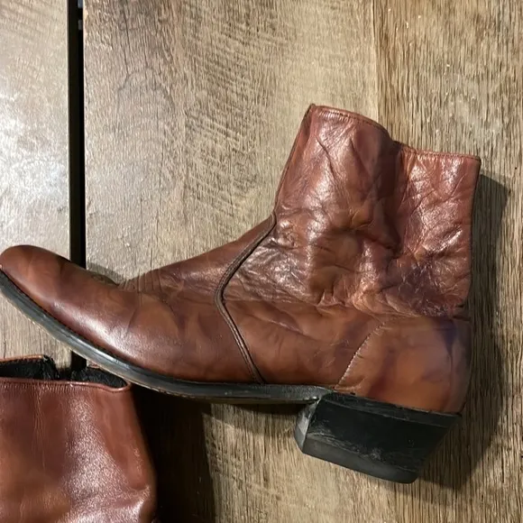 Vintage Brown Soft Leather Western boots men’s size 11