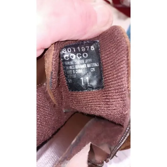 Vintage CoCo leather craft fashion traditions boots for women