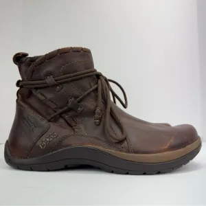 Vintage Earth size 11 Women’s Brown Leather Outdoor Cabincore Boho Ankle Boots