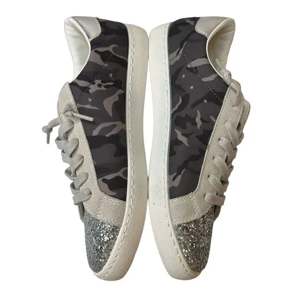 VINTAGE HAVANA Bianca Sneaker In Camo Multi Mix Size 7.5