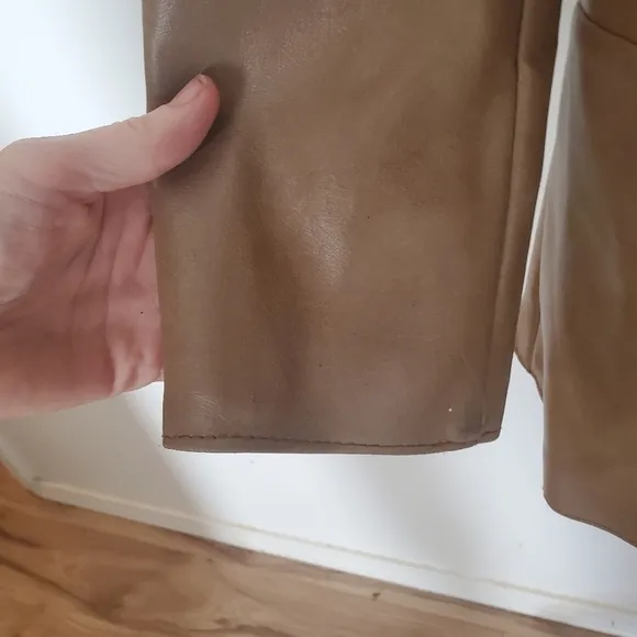 Vintage KMart | Camel 1970's - 80's Genuine Retro Faux Leather Ladies Pantcoat