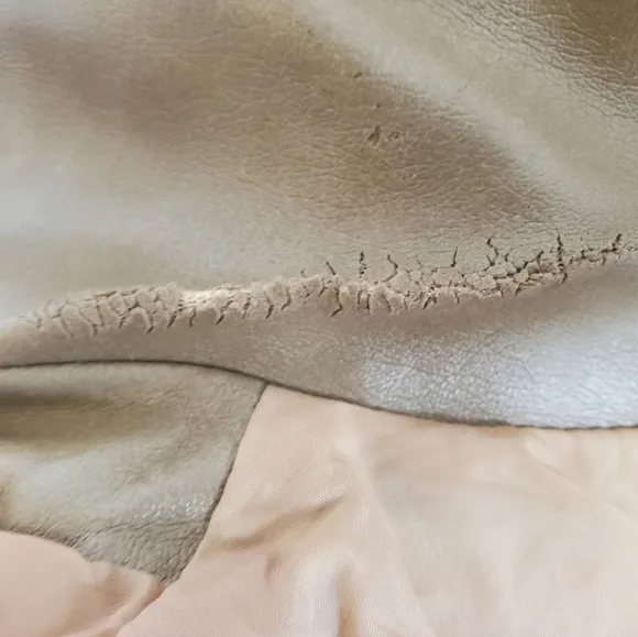 Vintage KMart | Camel 1970's - 80's Genuine Retro Faux Leather Ladies Pantcoat