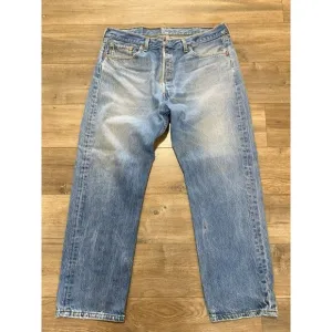 Vintage Levi's 501 MENS 36X30 Button Fly 501-0000 Made in USA Blue Denim Jeans