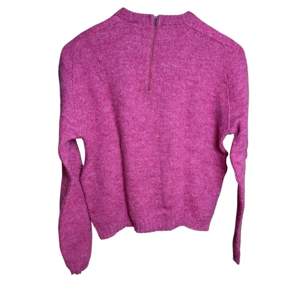 Vintage Pandora Scotchkin Pink 100%Virgin Wool Women's Sweater Soft Cozy Knit M