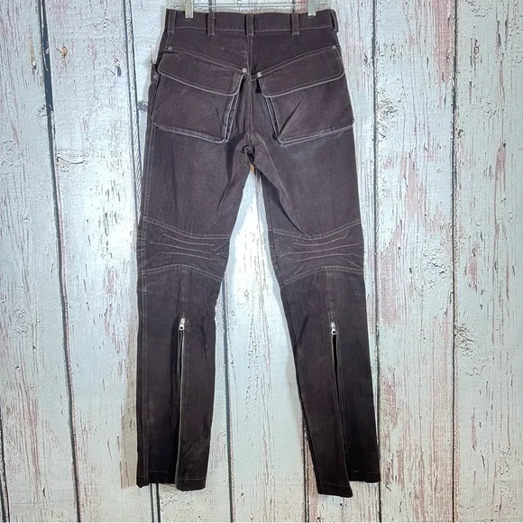 Vintage Philippe Dubuc Canada Made Tapered Structured Trousers Pants 30 x 33