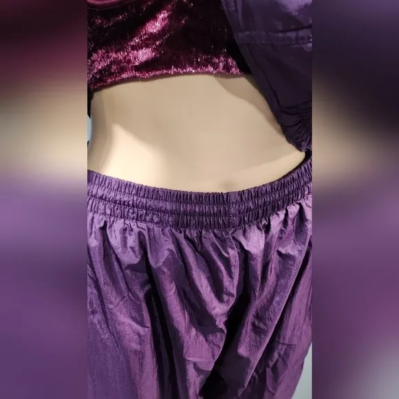 Vintage Pierre Cardin womens purple windbreaker jacket and pant set Sz Medium