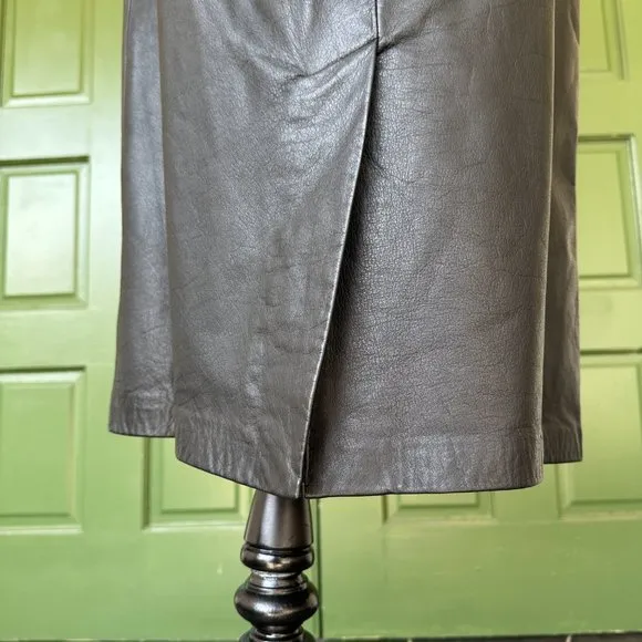 Vintage Soft Leather Maxi Skirt