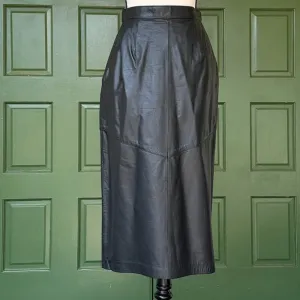 Vintage Soft Leather Maxi Skirt