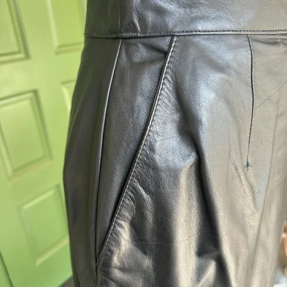Vintage Soft Leather Maxi Skirt