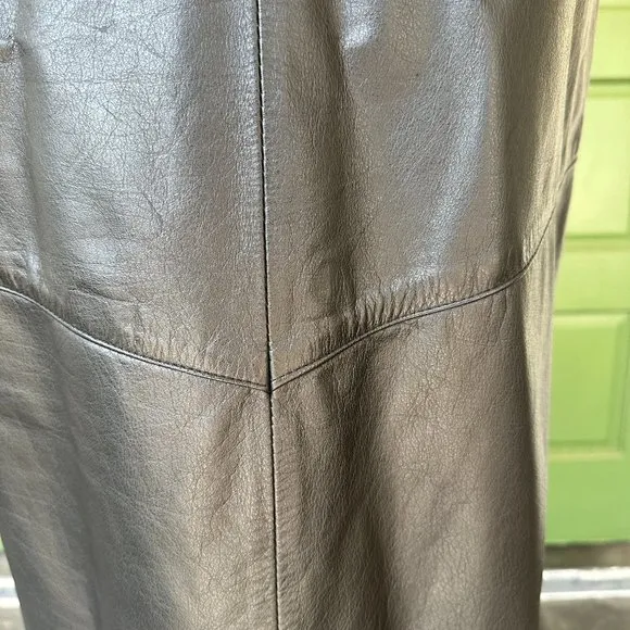 Vintage Soft Leather Maxi Skirt