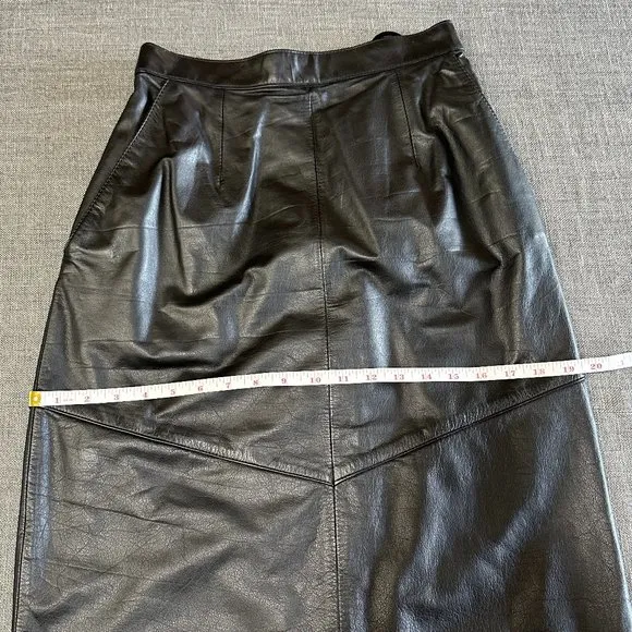 Vintage Soft Leather Maxi Skirt
