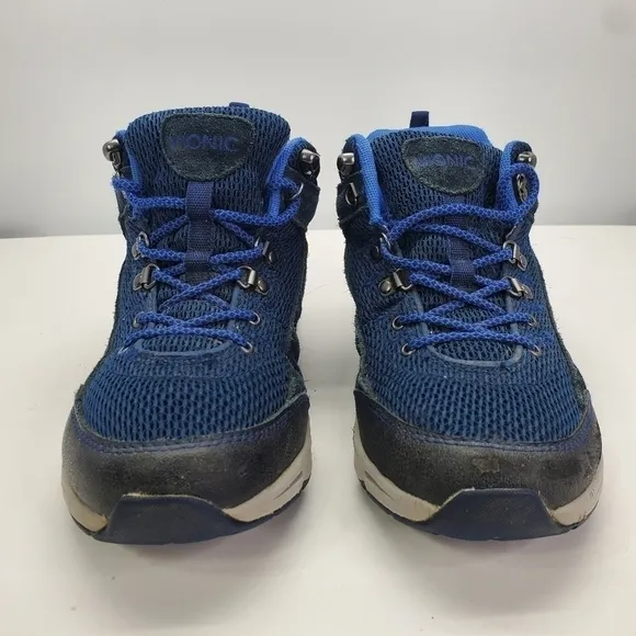 Vionic Shoes Women's 7.5 Cypress Hiking Boots Suede Lace Up Blue