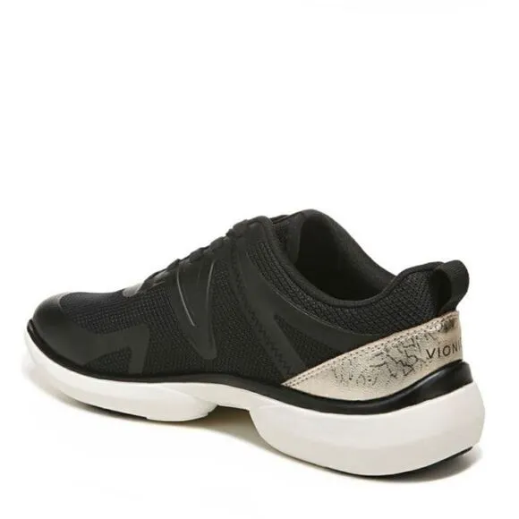 VIONIC Leyo Sneaker Orthotic Comfort Cushioned Tennis Shoes, Black, Size 8, NWT