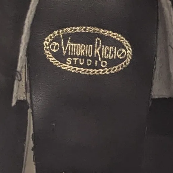 Vittorrio Ricci Women's Black Leather Western Boots