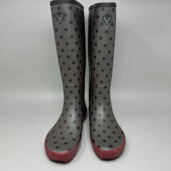 VivoBarefoot Women's Waterloo Walking Shoe Rain Boot Sz 5.5 Brown Red