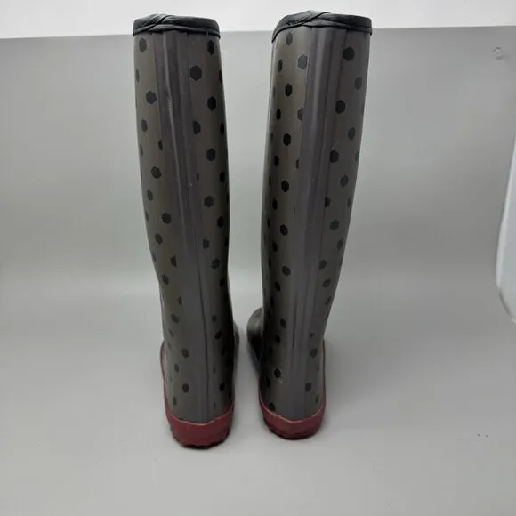VivoBarefoot Women's Waterloo Walking Shoe Rain Boot Sz 5.5 Brown Red