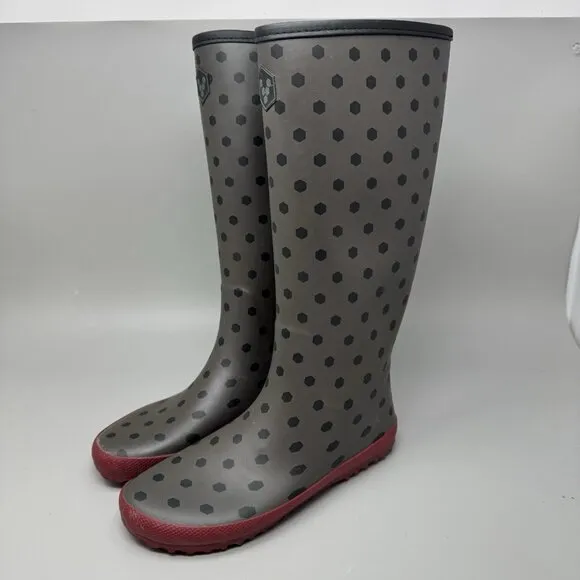 VivoBarefoot Women's Waterloo Walking Shoe Rain Boot Sz 5.5 Brown Red