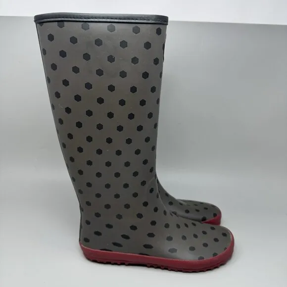 VivoBarefoot Women's Waterloo Walking Shoe Rain Boot Sz 5.5 Brown Red