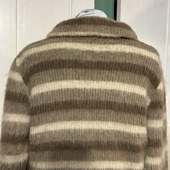 VTG Alafoss Icewool Sweater 80-90s Retro Zip Front 100% Virgin Wool Unisex Men’s