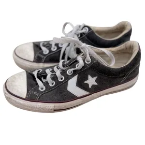 VTG! Converse Re-Issue All Star Low Top Gray Suede Skate Gang M:6 W:8 Edgy Y2K