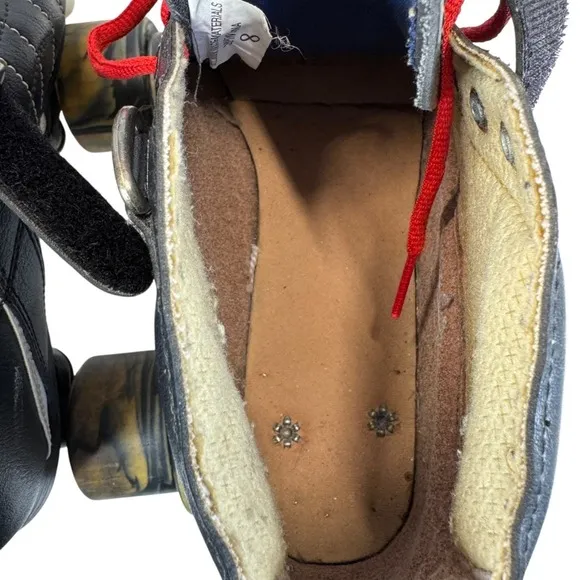 Vtg RTX 429 Roller‎ Derby Speed Skates Boots Size 8 Resistor Torque Series