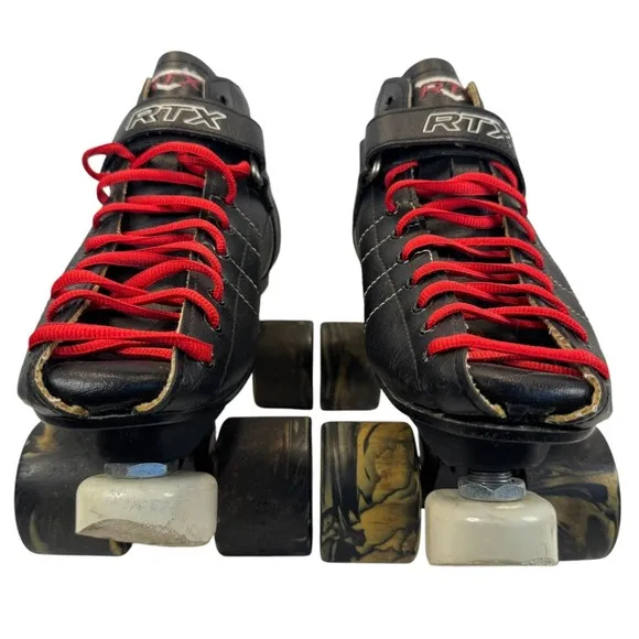 Vtg RTX 429 Roller‎ Derby Speed Skates Boots Size 8 Resistor Torque Series