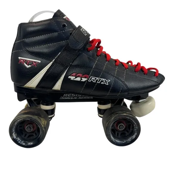 Vtg RTX 429 Roller‎ Derby Speed Skates Boots Size 8 Resistor Torque Series
