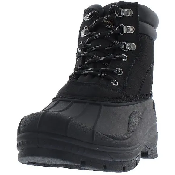 Weatherproof Mens Adam2 Leather Closed Toe Ankle Fashion Boots Black
