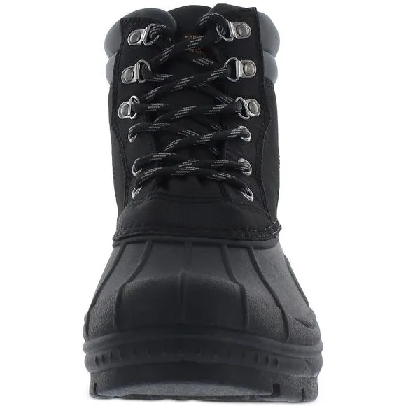 Weatherproof Mens Adam2 Leather Closed Toe Ankle Fashion Boots Black