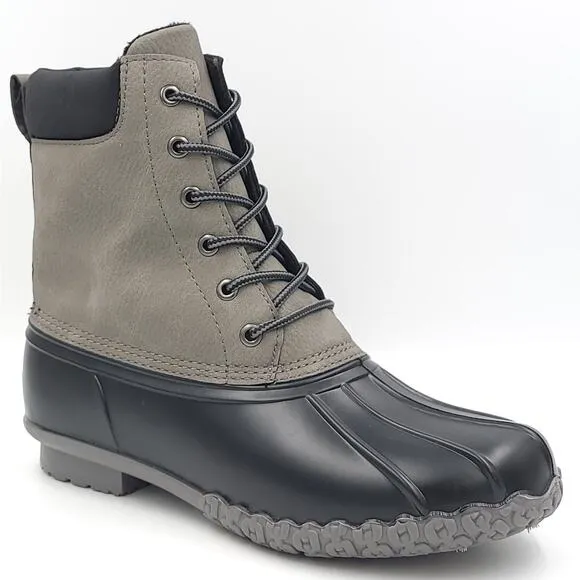 Weatherproof Vintage Men Duck Boots Adam II Size US 8M Grey Faux Leather