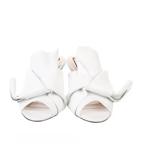 White Women's Heeled Sandals