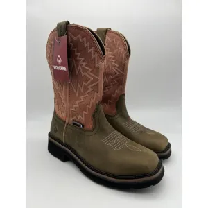 Wolverine Boots Womens Sz 9 Rancher Arrow‎ Waterproof Steel Toe Wellington Rose
