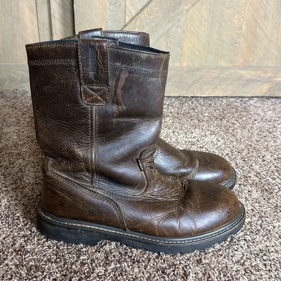 Wolverine Floorhand Waterproof brown leather boots Size 11