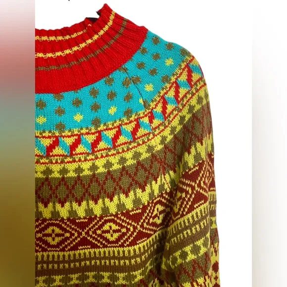 WOMENS BOHO STYLE LONG SLEEVE SWEATER